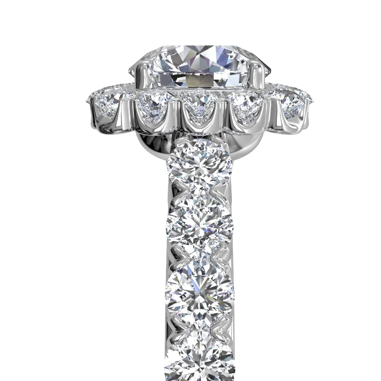 MEDBOO Masterwork подушки Halo тонкой VVS Гра 3ct с покрытием 18-ти каратным белым Золотое Настоящее Муассанит ювелирных изделий обручальное кольцо с бриллиантом