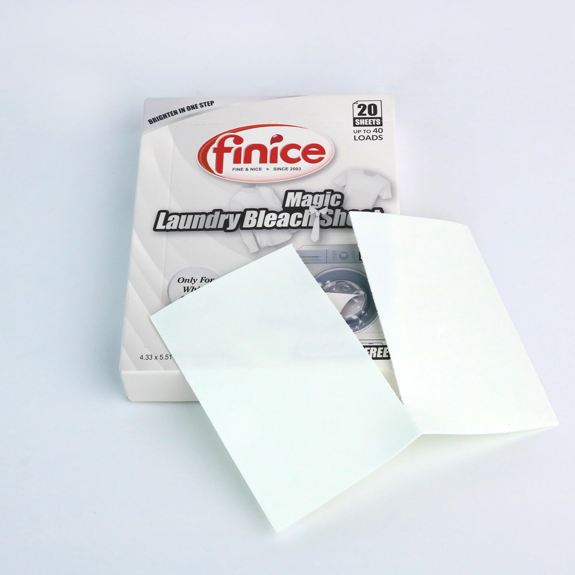 Laundry bleach sheet two in one bleach detergent box laundry detergent  Sheets