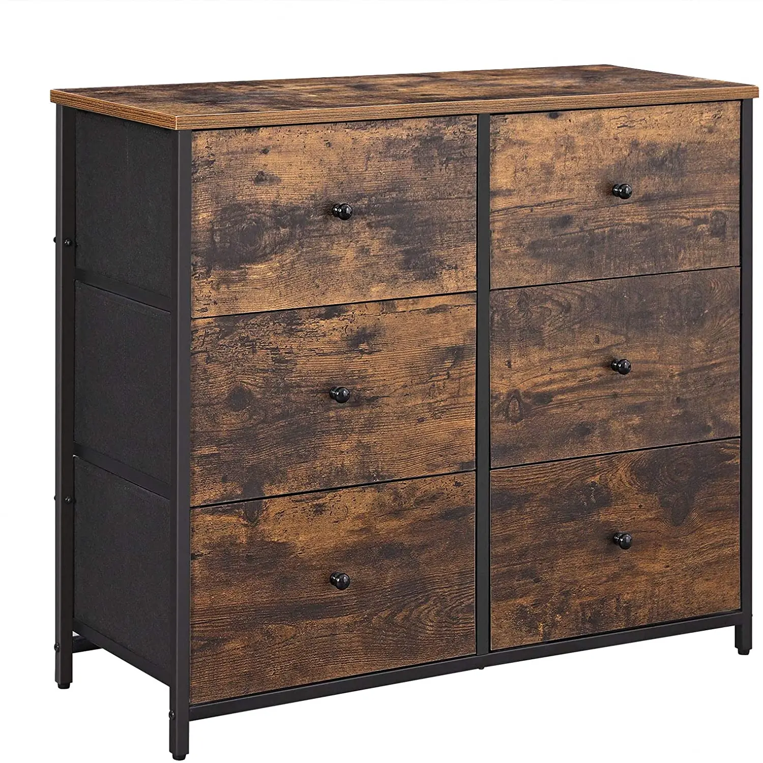 brown kitchen storage cabinet rustic chest of drawers dresser bedroom with 6 drawer
