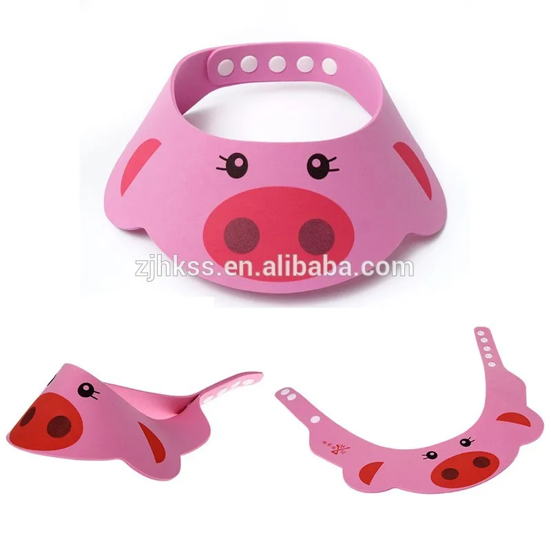 Toddler Kids Wash Hair Shield Direct Visor Caps Shampoo Bathing Shower Cap For Children Baby Care Sweet Lovely Baby Hats M5002