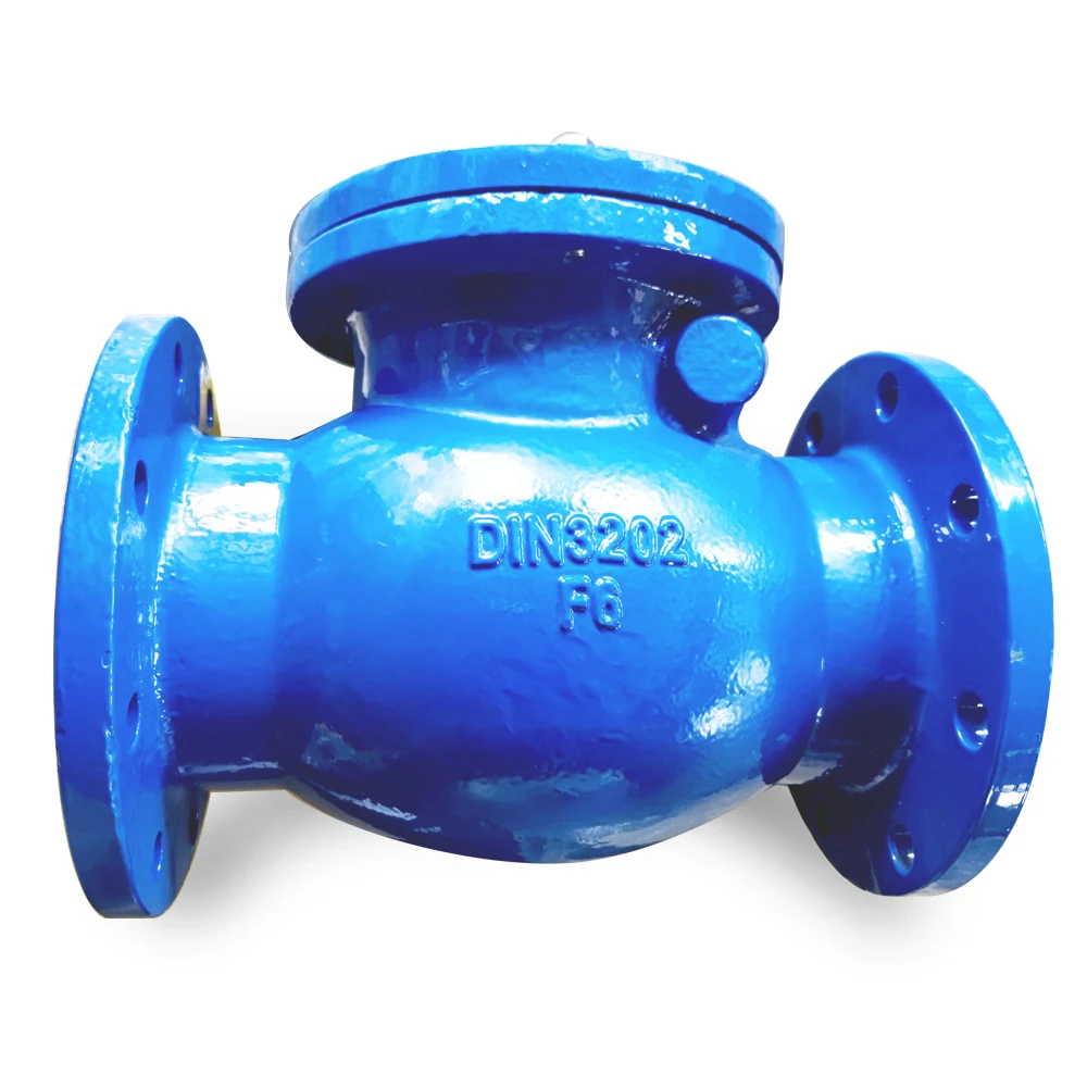 H44H cast iron ductile iron PN10/PN16  Swing disc check valve with flange end