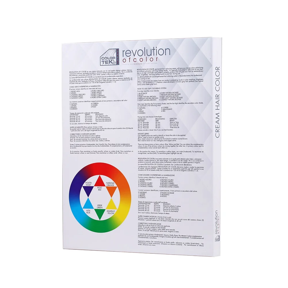 Customized color retention book-type hair dye color swatch chart for display