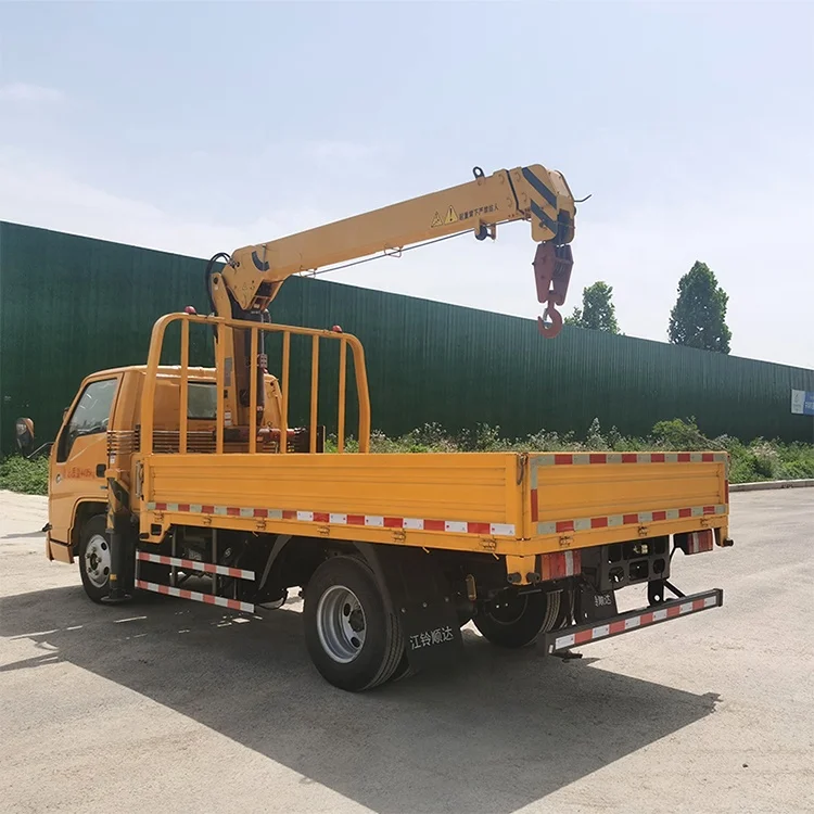 China 1 ton to 10 ton knuckle mobile boom pickup truck crane truck