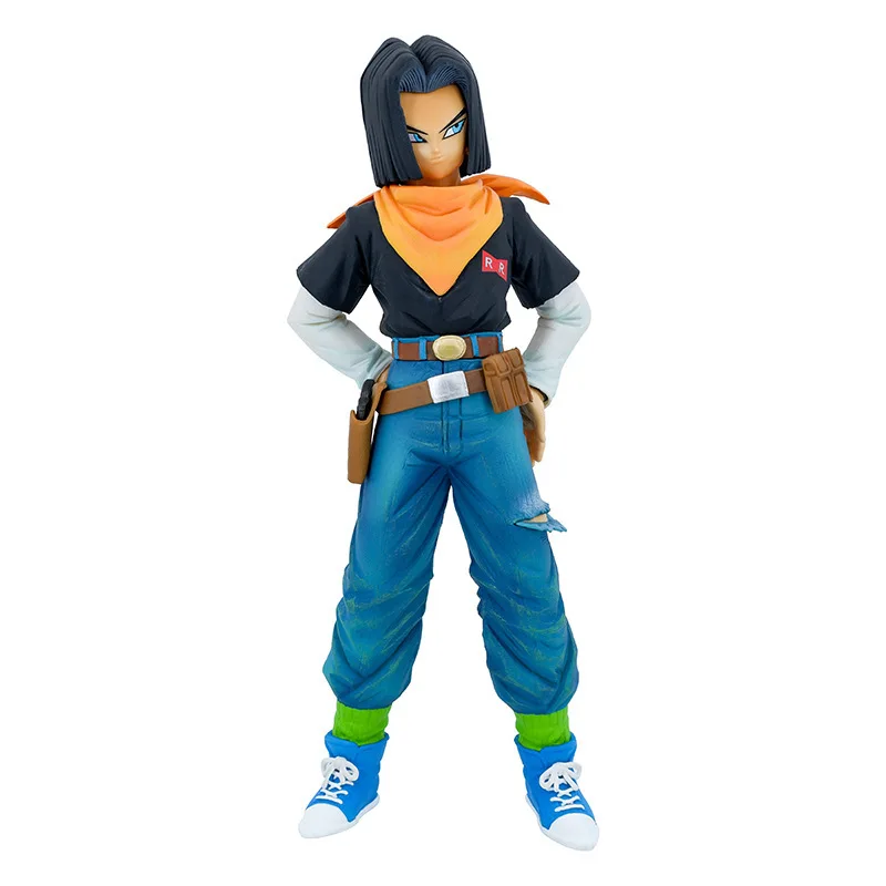 Best selling products 2024 in Globe Customized PVC Girl  Anime Android No.18& Boy  Anime Android No.17 figure DBZ toys