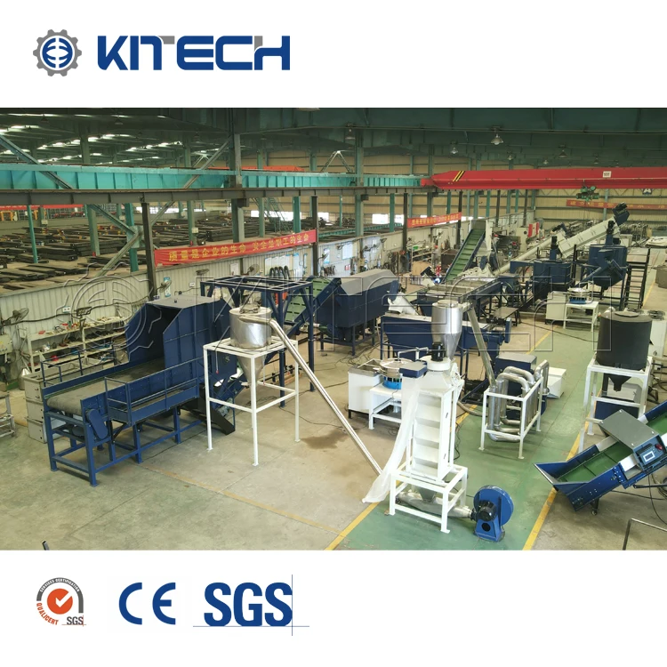 High Quality Rigid Flakes HDPE PP PE Milk Bottles Washing Crushing Line Plastic Washing Recycling Machine