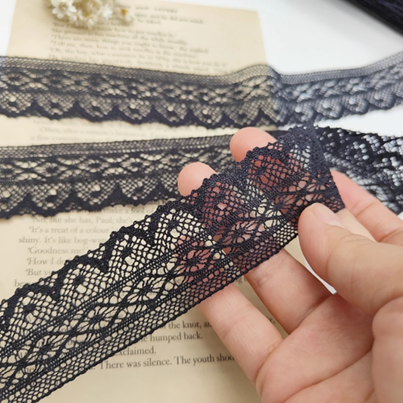 Custom Soft Frilly Elastic Trim Nylon Picot Bra Strap Elastic Stretch Lace Trimming For Clothing Underwear