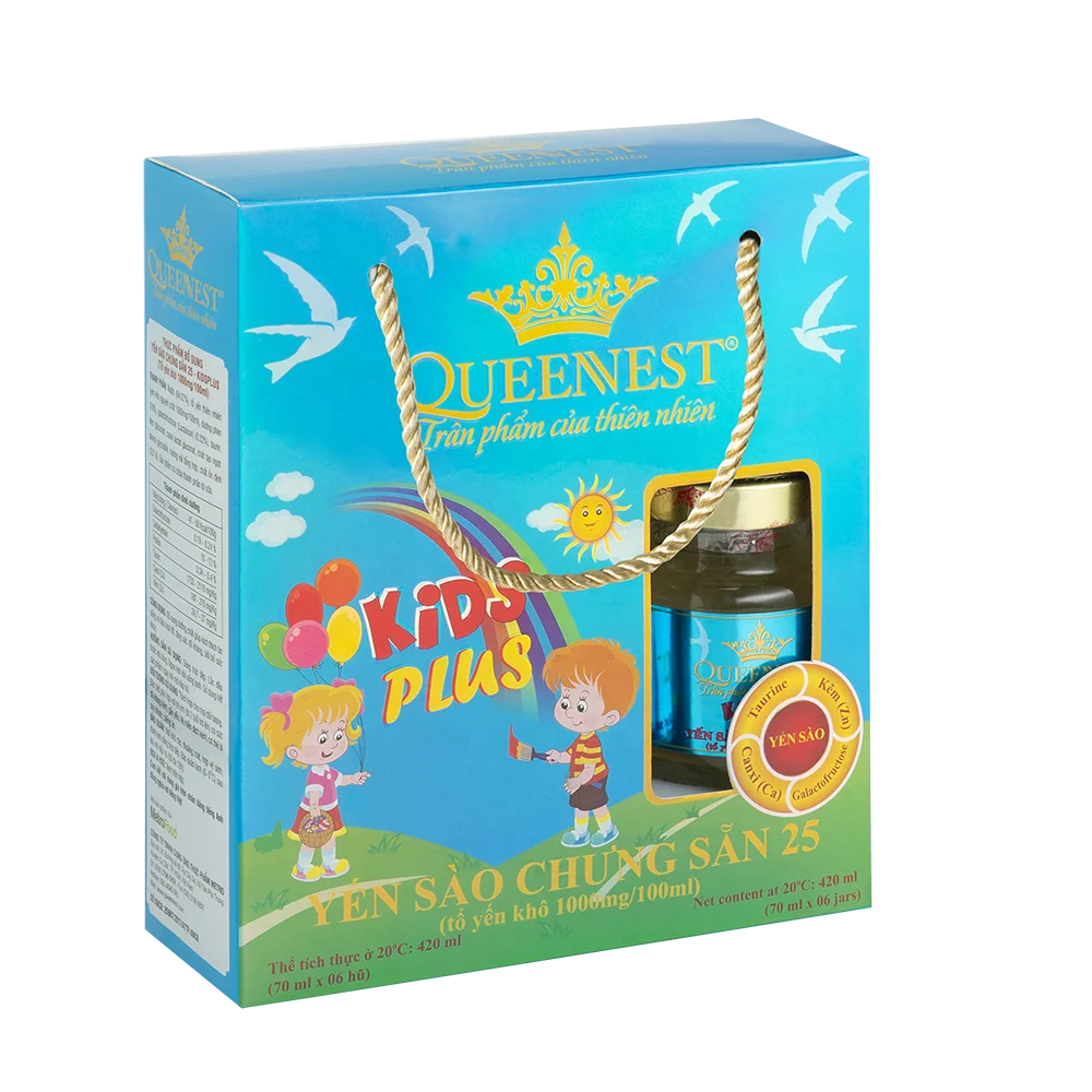 QUEENNEST Premium Птичье гнездо Дети плюс 25% (банка 70 мл) из Вьетнама