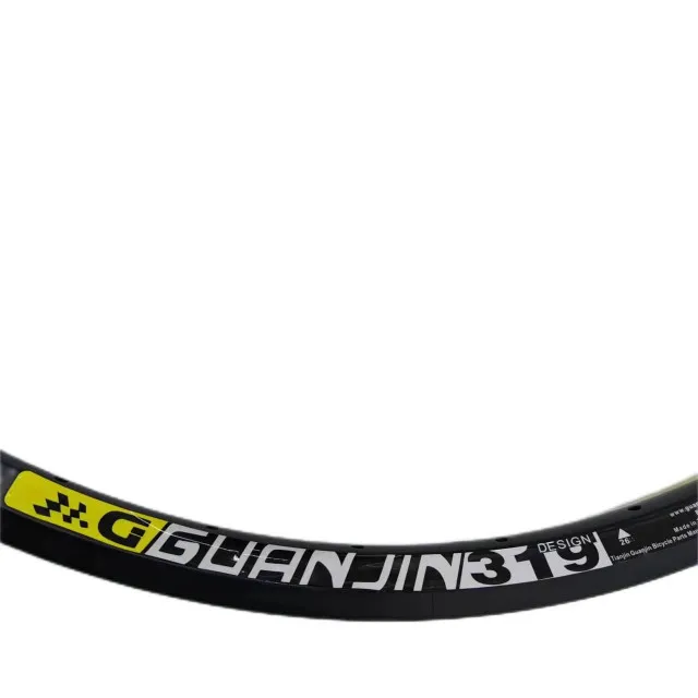 27.5 Mountain bike 319 knife rim double-layer 26-inch rim 32-hole 36-hole disc brake aluminum alloy rim 36-well plain black