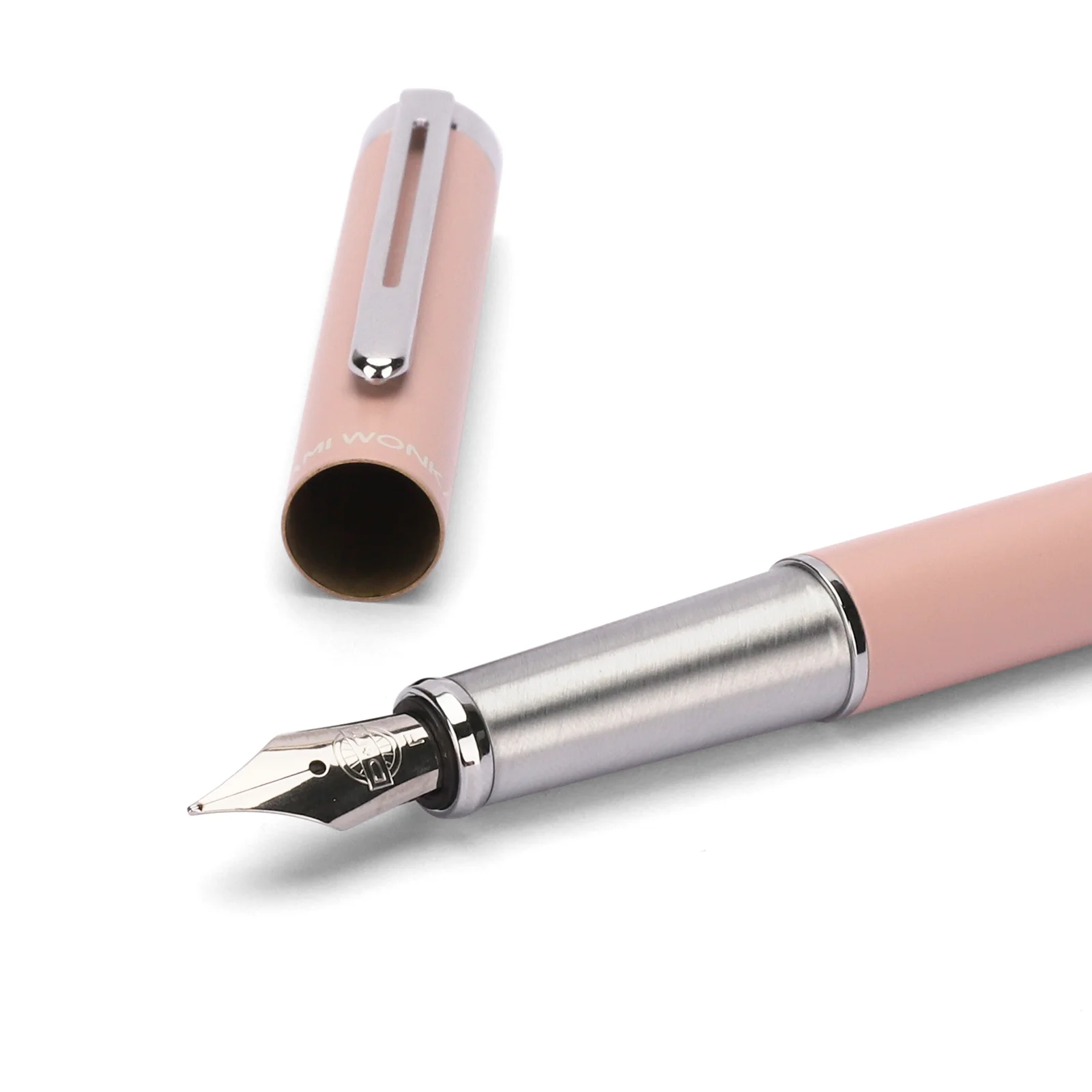 Pink Color Fountain Pen with Matte Lacquering For Business Gift