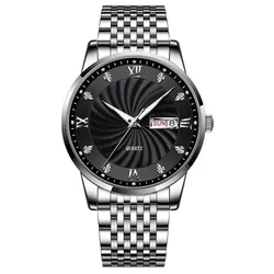 New Arrival Customizable New Design Dial Calendar Waterproof Stainless Steel Minimalist Watch Men