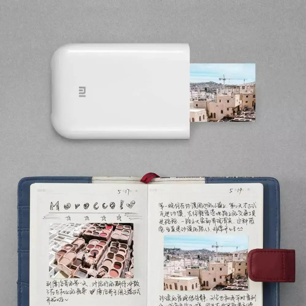 Оригинальный Xiaomi Мини Карманный фотопринтер три дюйма фотосессия печать нескольких соединение Ar видео Портативный