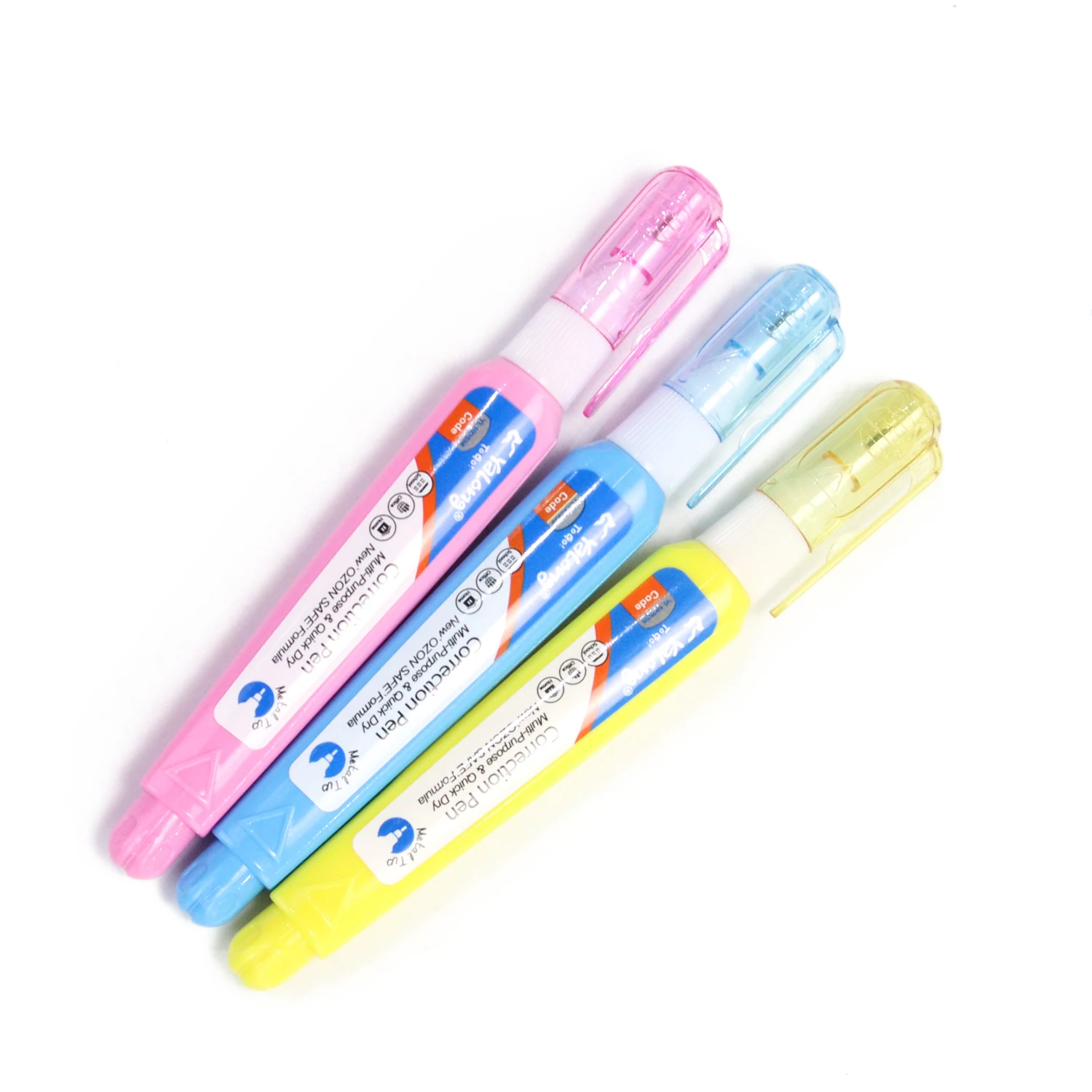 Yalong Custom New Style Student Stationery Correction Pen Quick Dry Metal Tipcorrection Fluid Set