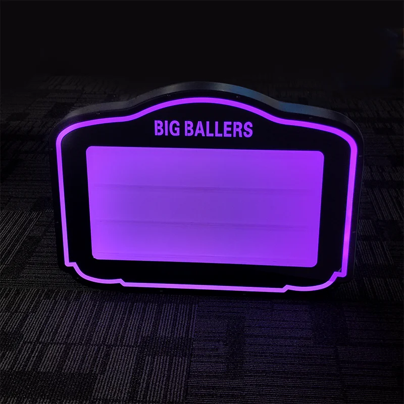 Shefan happy birthday acrylic led board  bottle service accessories glorifi led sign presenter for nightclub