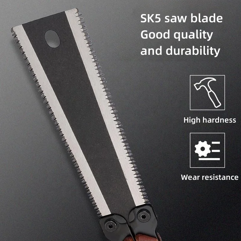 Outdoor Portable Double-sided Folding Saw High Quality Wholesale Fine Teeth SK5 Folding Hand Saw