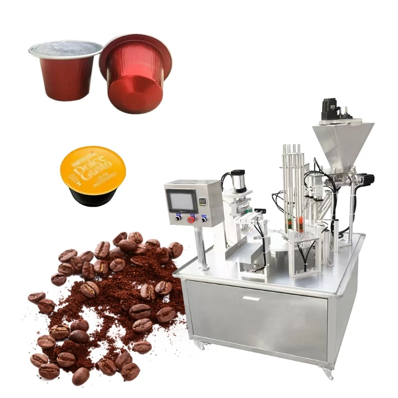 Full Automatic nespresso coffee capsule filling and sealing machine