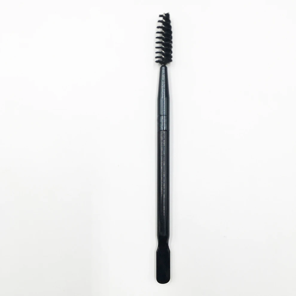 New Arrival Lash Brushes Mascara Wand Double Ended Spiral Eyelash Eyebrow Brush with Scraper