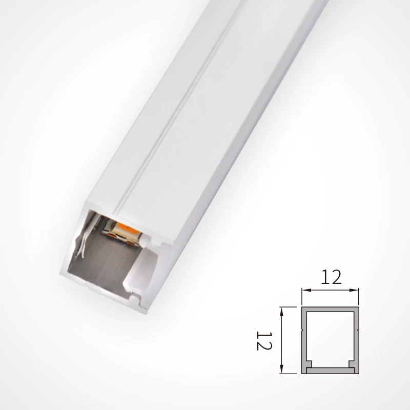 Jedver Anti Glare Surface/Recess Mounted Profile/12*12 mm motion sensor led wardrobe light door switch led cabinet light