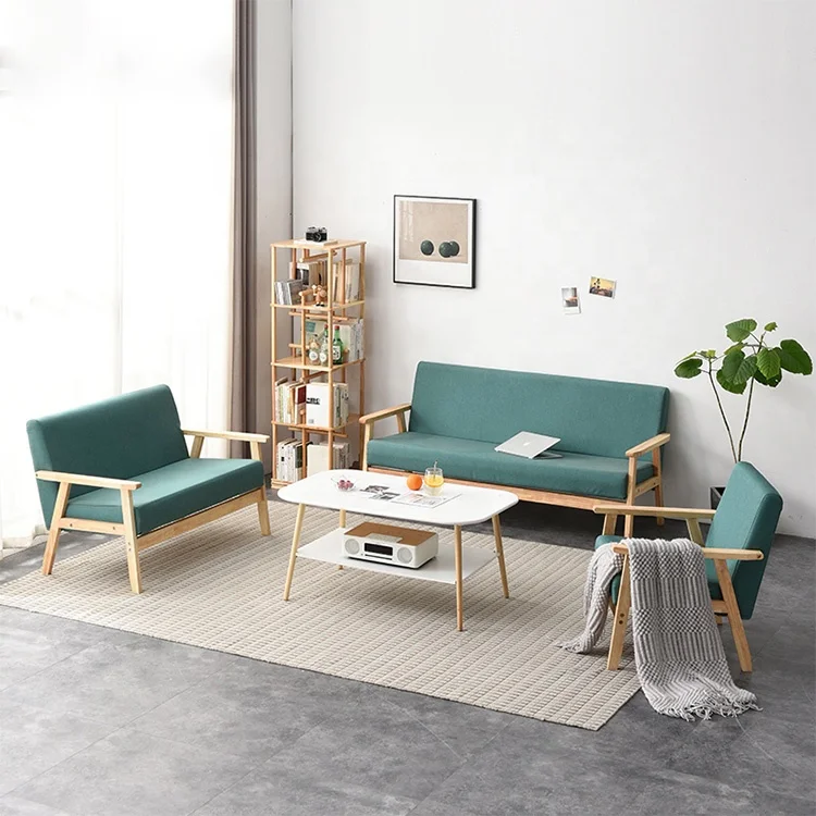 Modern Furniture one or two Seat Couch Sofas Set Covers Fabric Living Room Sofa