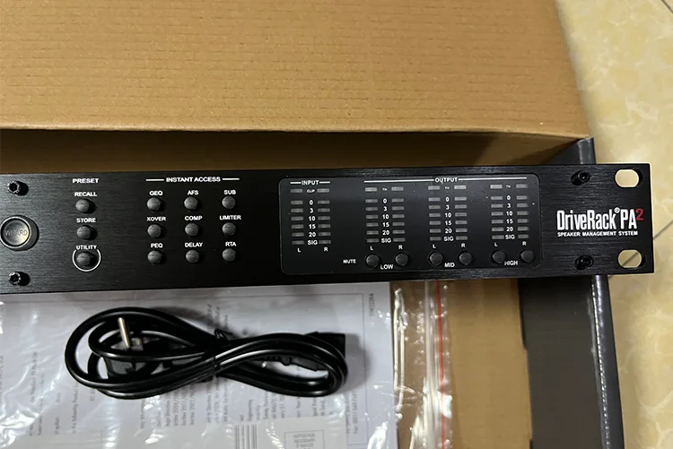 EIF DriveRack PA2 2in6out 2 In 6 Out DSP digital audio processor for professional stage sound equipment