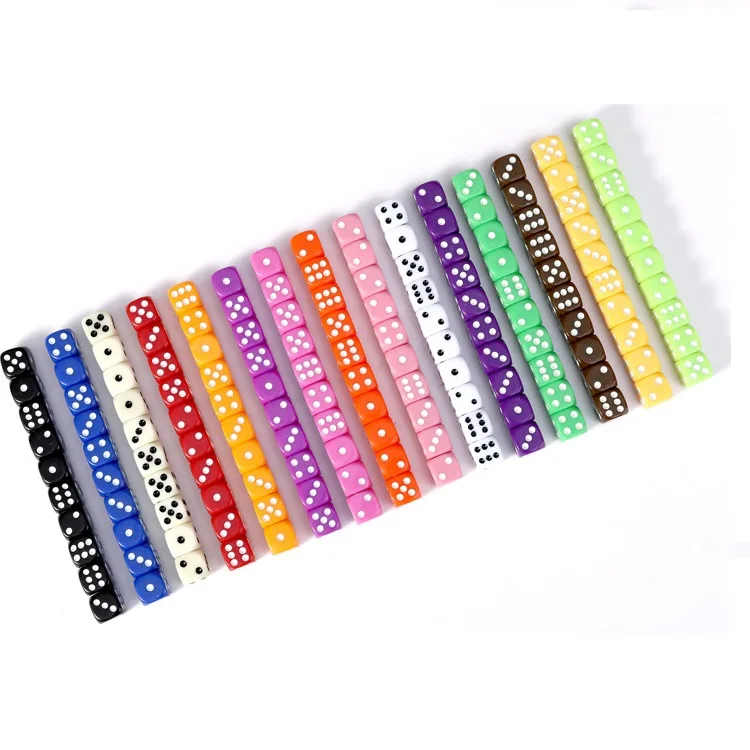 W Round custom rpg polyhedral dice set acrylic dnd dice set