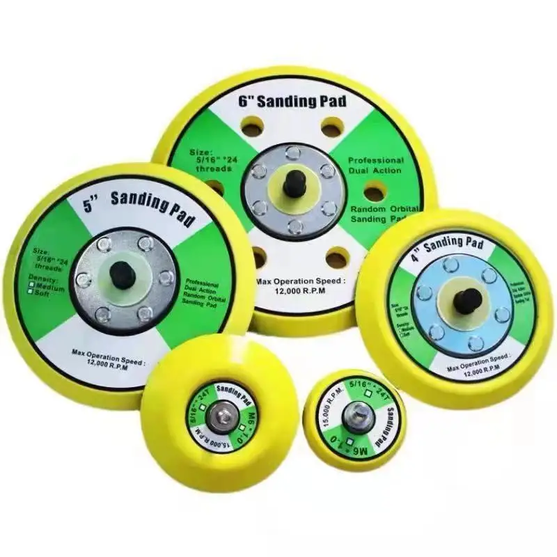 PMS 5 Inch 125mm 8 Holes DA Hook and Loop Plastic Backing Pad Backing Plate Attached Sander Pad Backing Pad