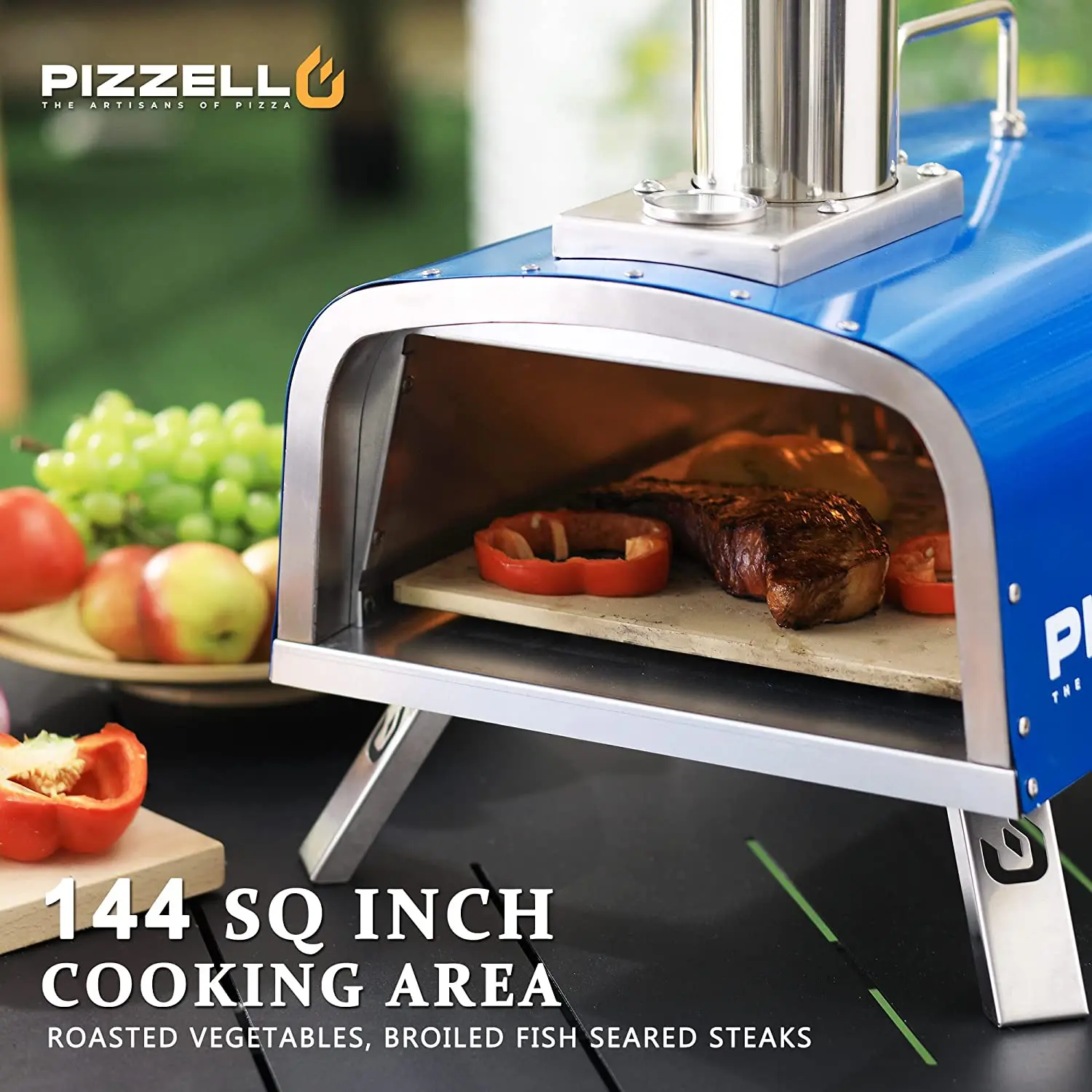 Pizzello 12 portable outdoor multi fuel barbecue has pizza oven gas and wood gas oven for pizza Homemade pizza firewood
