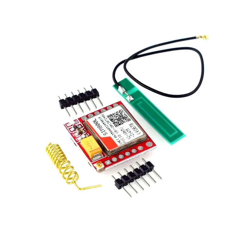 Mini SIM800L GPRS adapter board GSM Module Micro SIM Card Core Wireless Board Quad-band TTL Serial Port With Antenna