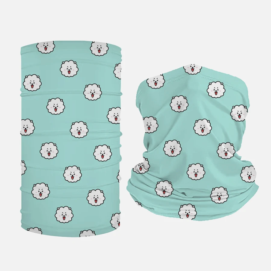 100% polyester sublimation skull multifunctional seamless tubular tube face bandana neck gaiter custom bandana