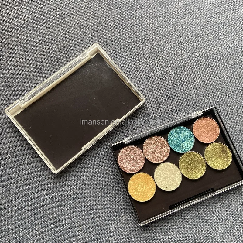 OEM Wholesale High Quality Refillable Eye Shadow Empty Pallet Magnetic Cardboard Makeup Eyeshadow Palette