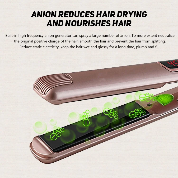 ИК-выпрямитель для волос ihongSen, керамический плоский утюжок с отрицательными ионами