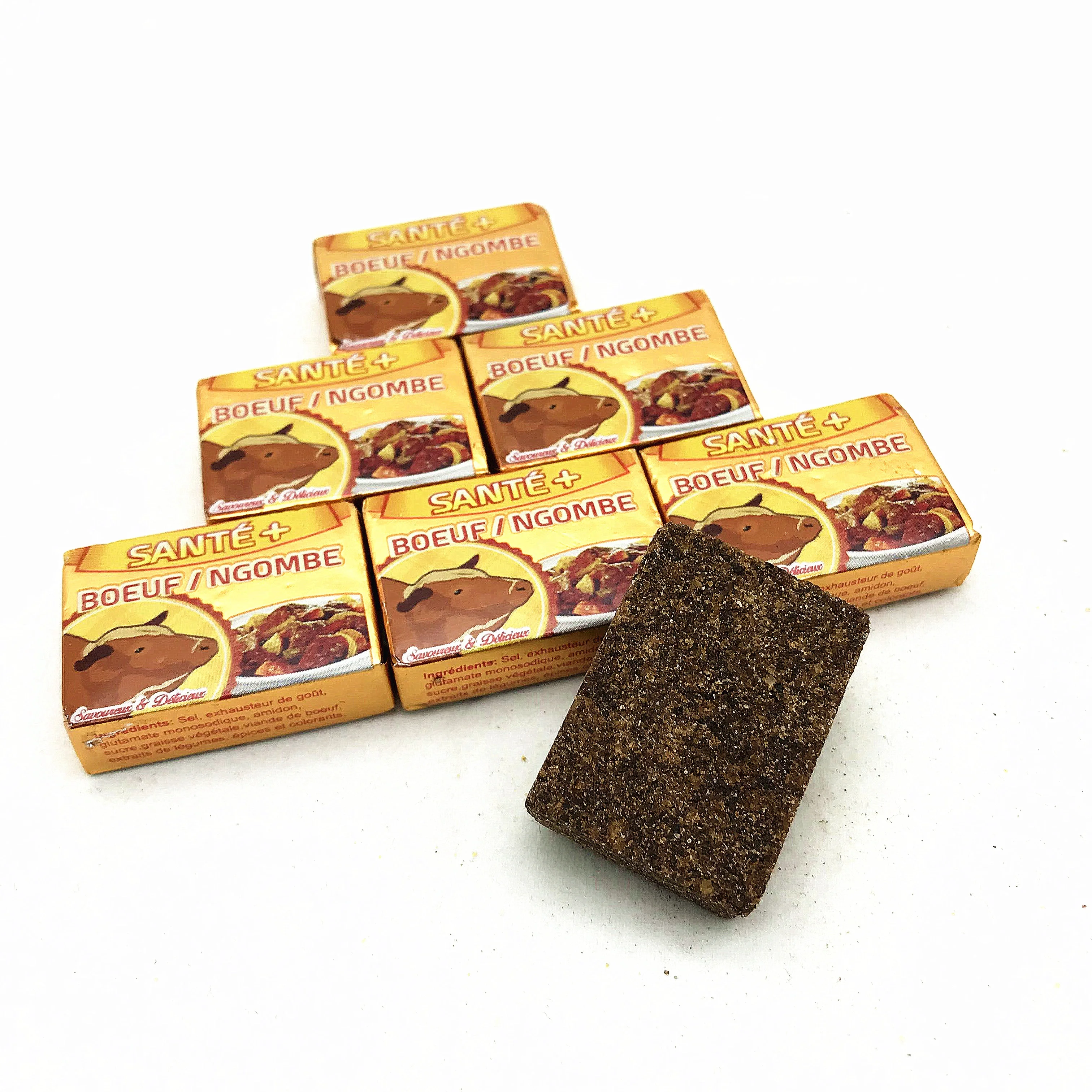 Good Quality Cheap Price Halal Mixed Seasoning Chicken Beef Flavor Stock Soup Bouillon 4g 10g Cube For African Muslim Cook
