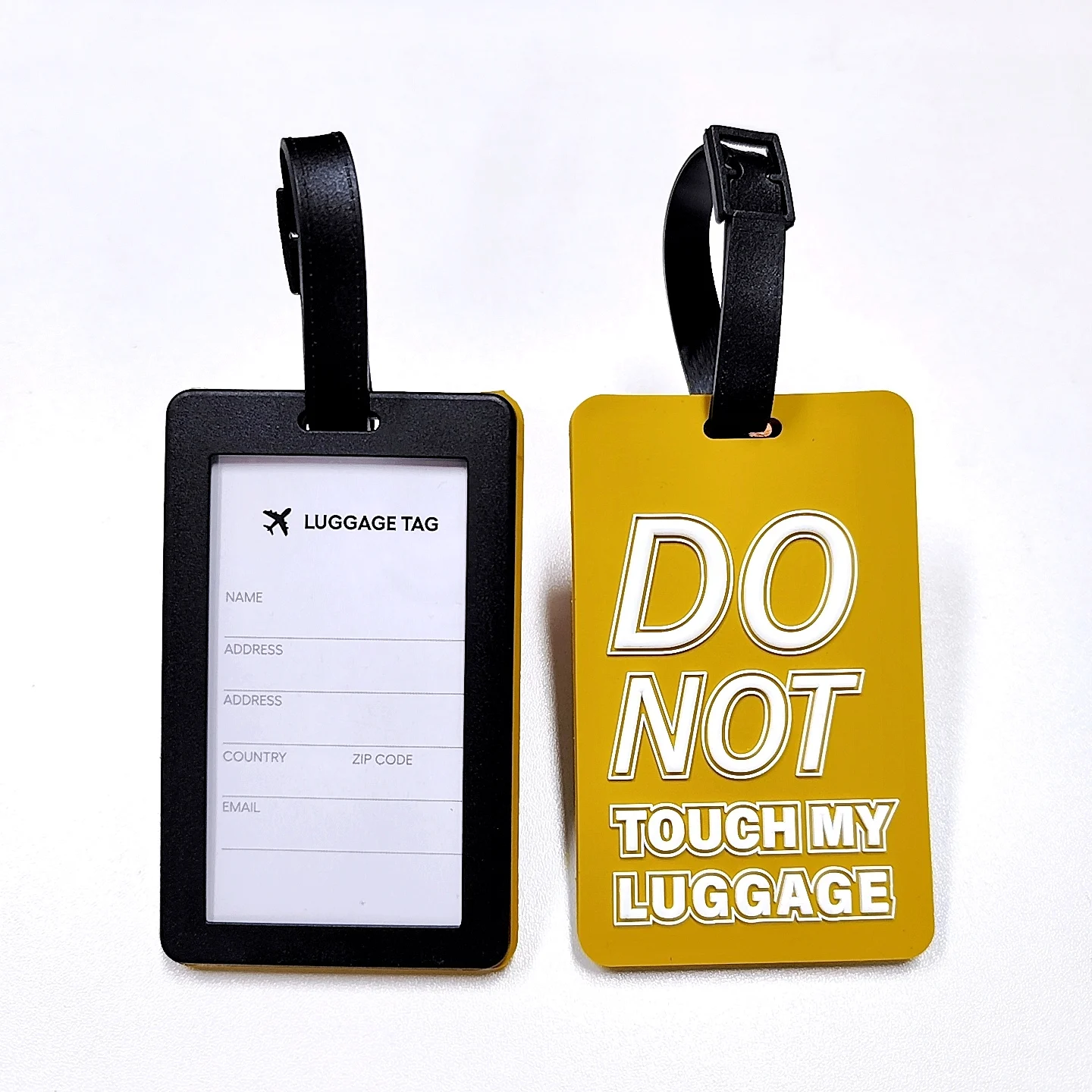 Factory OEM Custom Insert Card Golf Bag Tag Travel Tag 3D Design Logo PVC Rubber Luggage Tag for Promotional Gift
