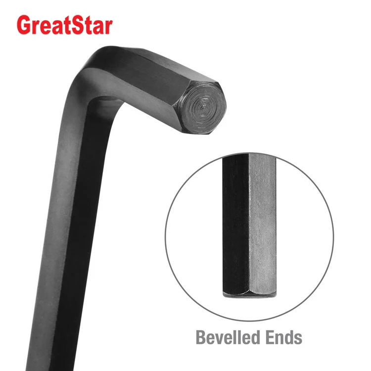 supplier price wholesale L type Allen Hex key flat end Metric size Imperial inch for Hexagon socket screw wrench
