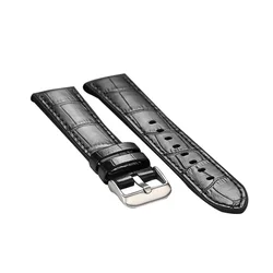 OEM Wholesales Replacement Wristband Genuine Calf Leather Silicone Watch Band for Samsung for Huawei for Garmin