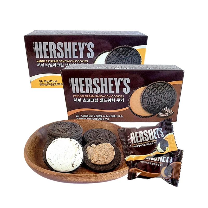Шоколадные вафли Hershey 55 г с ореховым цитрусовым сливочным сыром и фруктовым вкусом Хрустящие корейские импортные закуски сладкие вкусные!