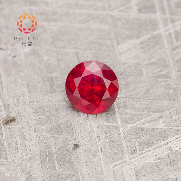 Genuine Ruby Gemstone Ruby Round Stone Gemstone Synthetic Ruby Stone Price Per Carat