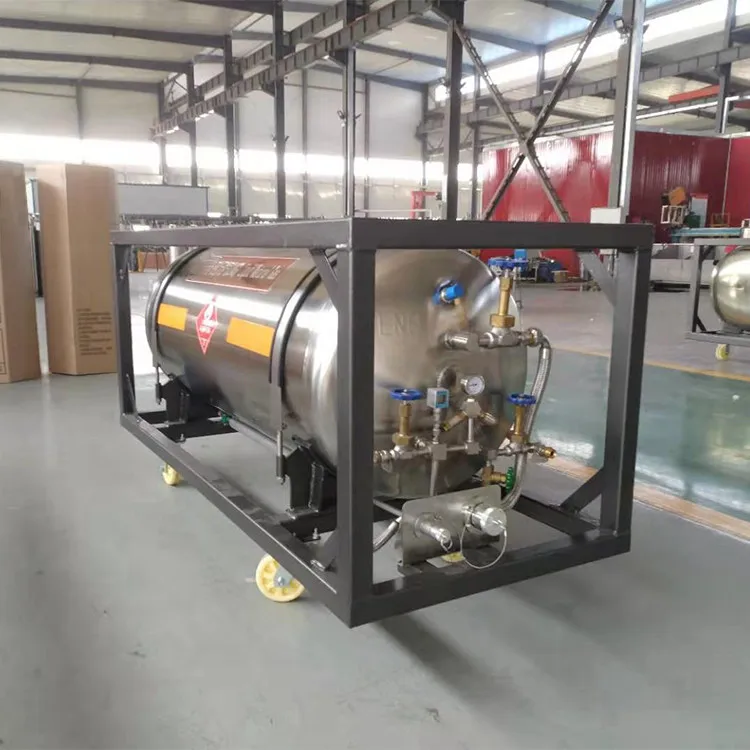 Good price 499L dewar flask lng cryogenic canister in Russia