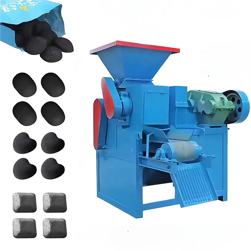 china manufacturer provides briquette ball pressing equipment iron fines charcoal pressing making machine