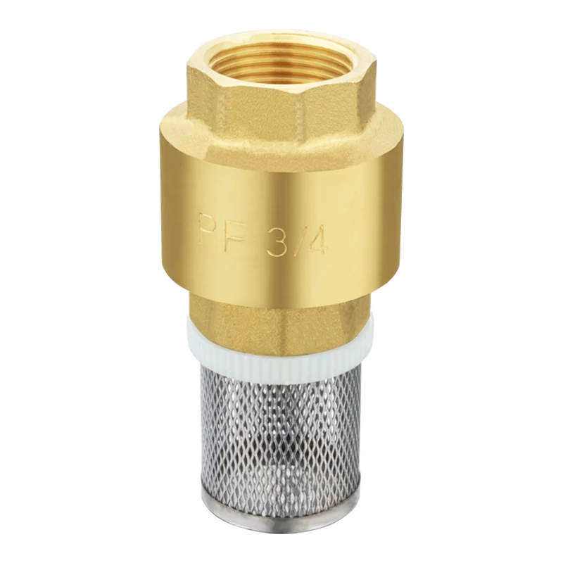 TMOK Sourcing Factory Plastic Strainer Filter Brass Spring Foot Valve Check Valve for Water Pump