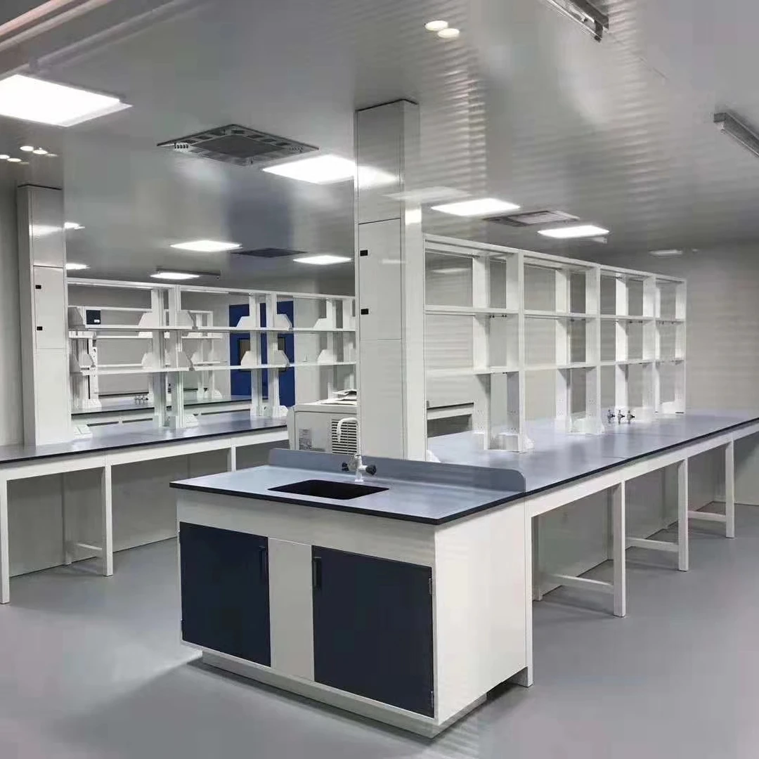 Supplier Supply Laboratory Bench With Reagent Rack Chemistry Lab Furniture Storage Cabinets