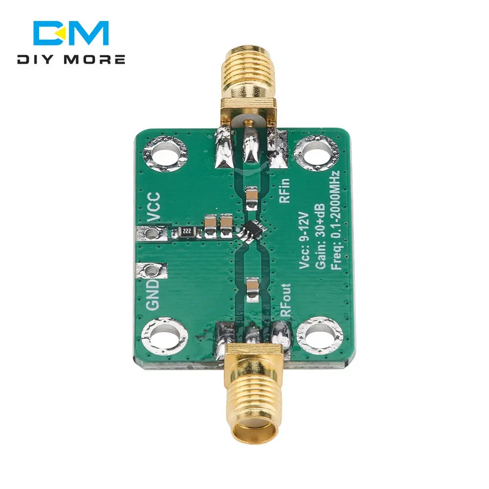 0.1-2000MHz 32dB Gain Broadband Low Noise High Frequency LNA RF Amplifier Module For FM HF VHF/UHF