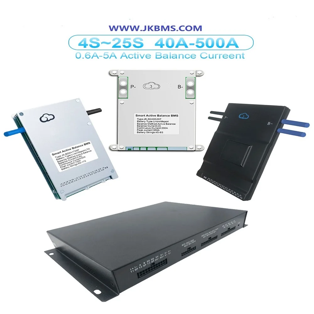 Jkbms Прямая продажа с фабрики активный BMS JK-B1A8S10P JK-B1A8S20P JK-B1A20S20P JK-B2A24S20P для LIFEPO4 NMC солнечной батареи