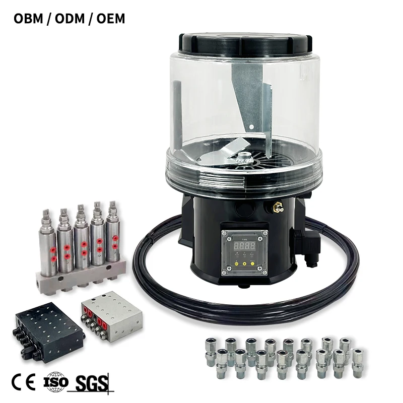 Automatic electric lubrication pump grease 24V auto lube central grease lubrication system 12v for industrial machinery