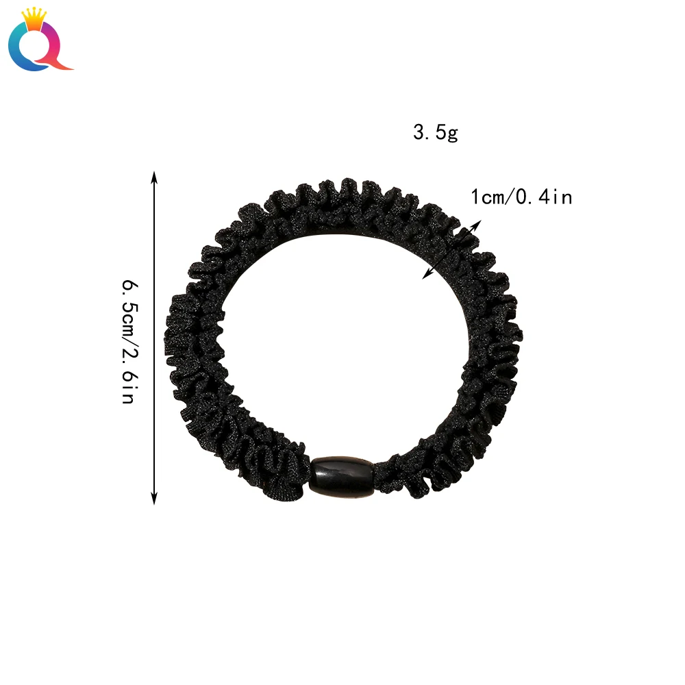 QIYUE New Fashion 6 Colors Mini Scrunchies Hair Tie For Youth Girl Factory Hight Elastic Hair Band Cheap