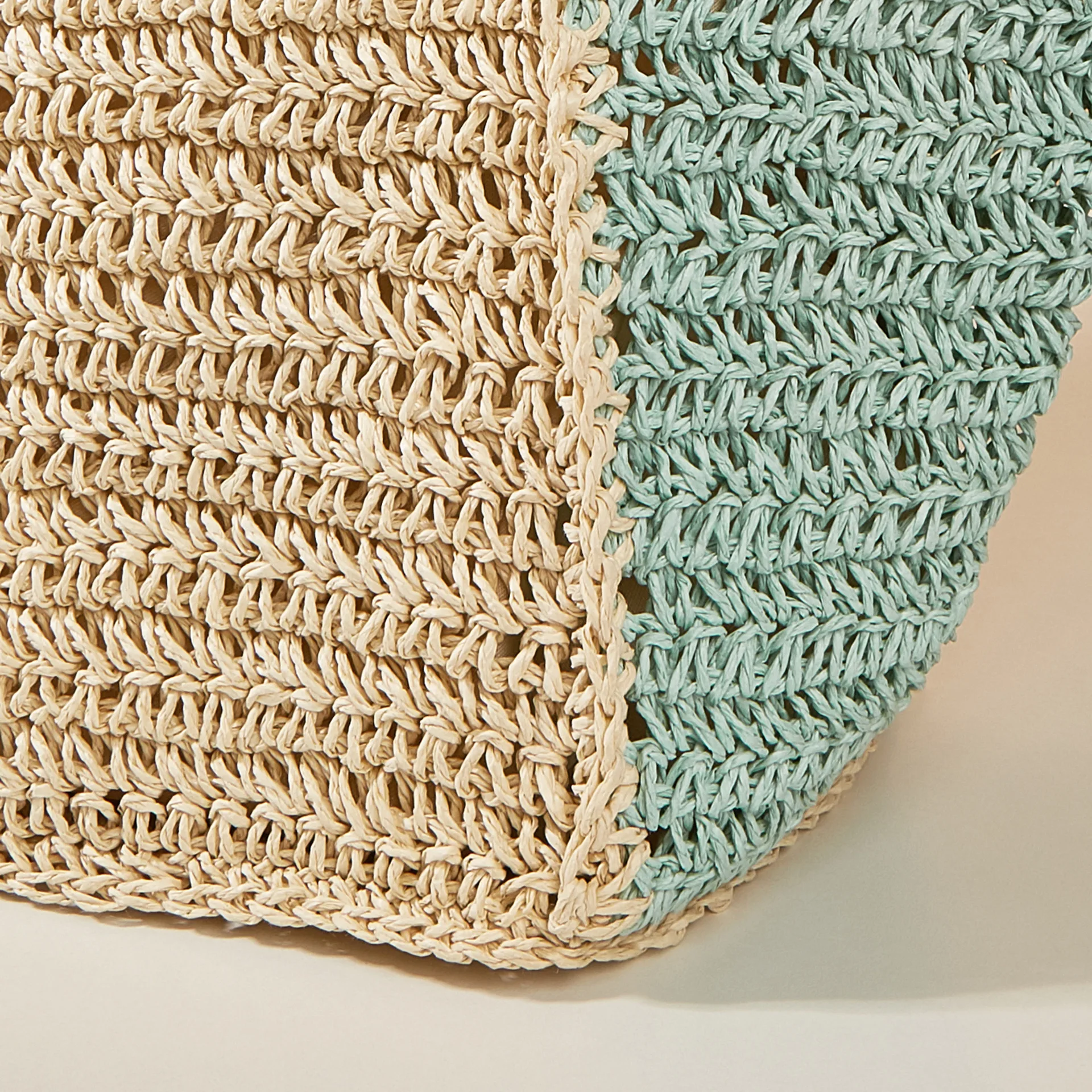 Straw Bag Summer Beach Bag Handbags for Women Paper Polyester Female Winter Fashion Bag Rafia Crochet Bag Summer 1pc/opp Bag