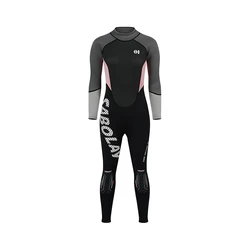Sabolay Customized Couples Women Men 3MM Warm Neoprene Back Zipper Surfing Swimming Snorkeling Scuba Diving Suit Wetsuits