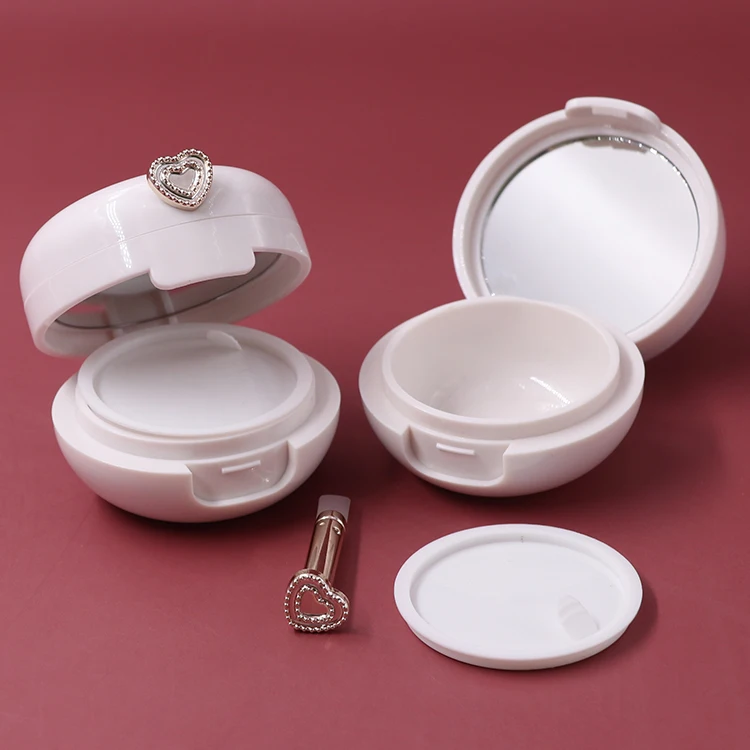 Customized jar Hot sales new model 20g portable cream packaging with mirror Empty Plastic lip gloss face cream container jar