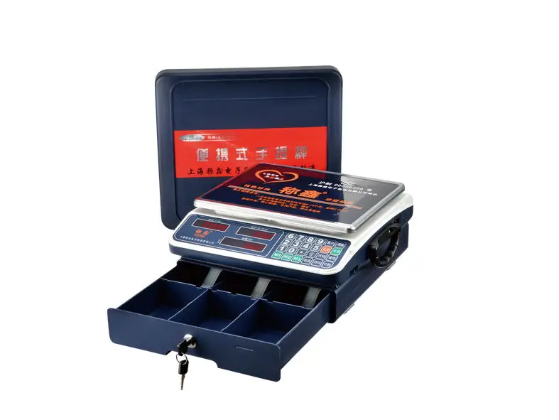 Latest New Type White Color Electronic Weight Balance 30kg Capacity Stainless Iron Plate LCD Green Light Display ABS Materials