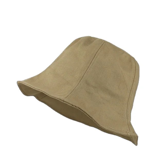 Fashionable Outdoor Girl Custom Logo Flower Shape Plain Bucket Hat