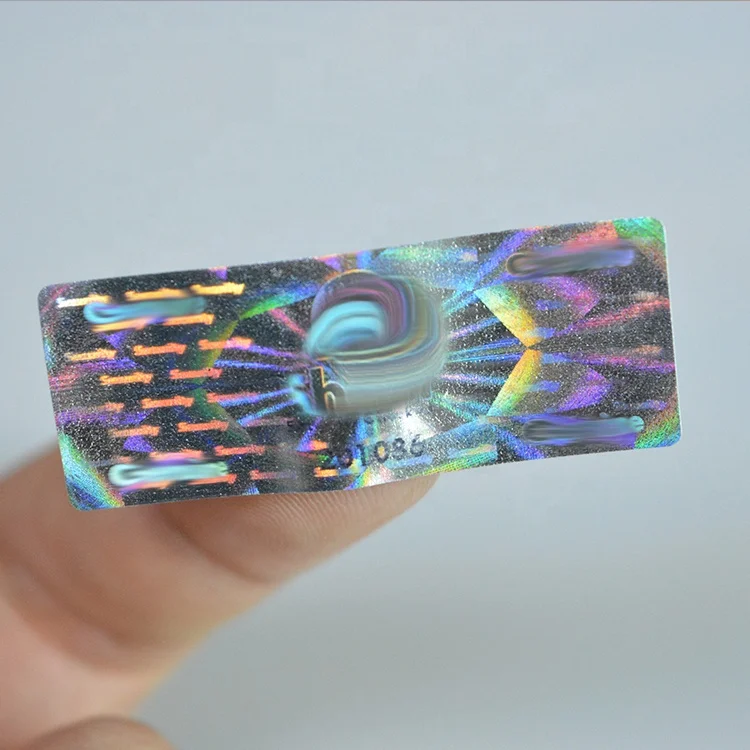 Factory Price Tamper Evident  Hologram Laser Labels Stickers with Custom Logo and Scratch-Off